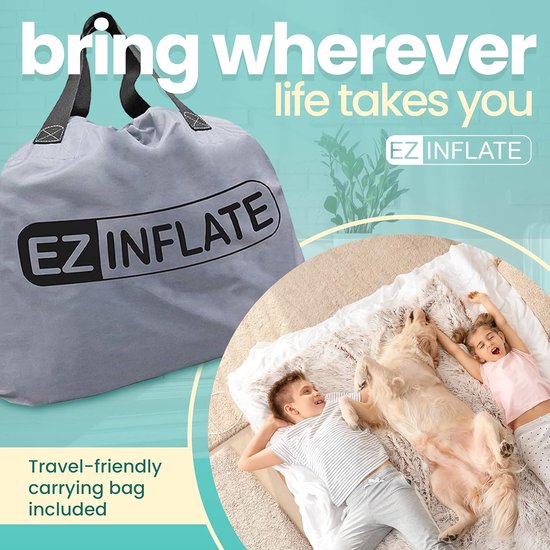 Luchtmatras Met Ingebouwde Pomp - Luxe Opblaasbaar Bed Voor Thuis, Camping & Reizen — afbeelding 3