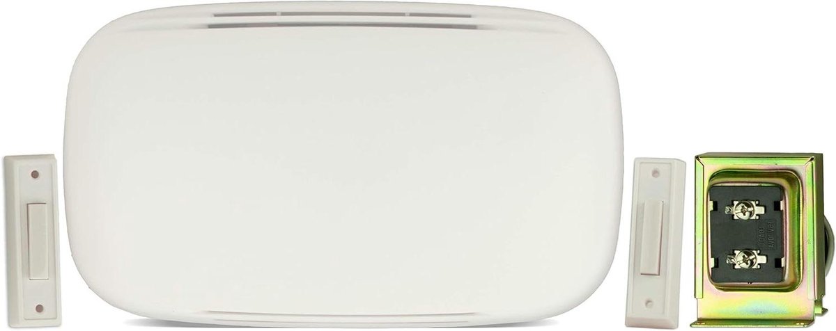 Deurbel Set - Draadloze Bel - Bezoekers Ontvangen - Twee Melodieën - 23 cm - Wit