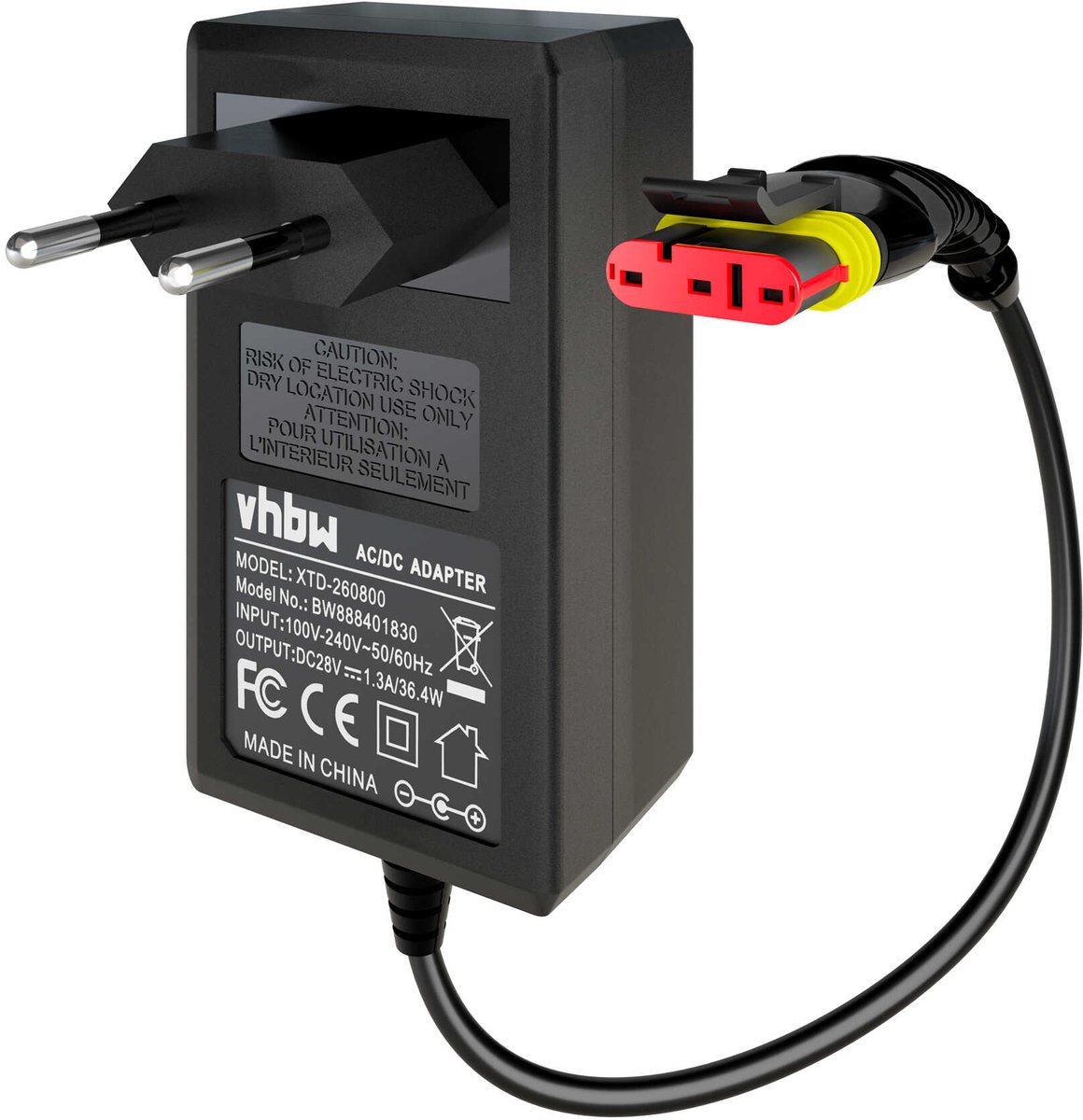 vhbw-voeding compatibel met Husqvarna Automower Aspire R4 en 415X robotmaaiers - 10,1 cm