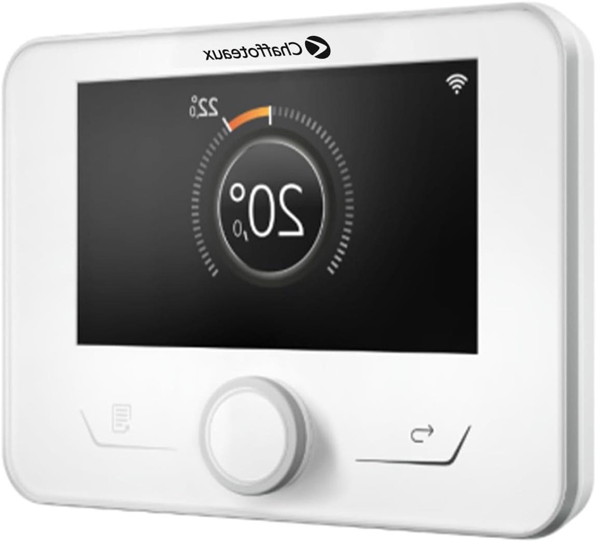 Moderne Thermostaat - Programmeerbare Regelaar - Temperatuur Regelen - Modulair Ontwerp - 2.1 x 13.4 cm - Wit