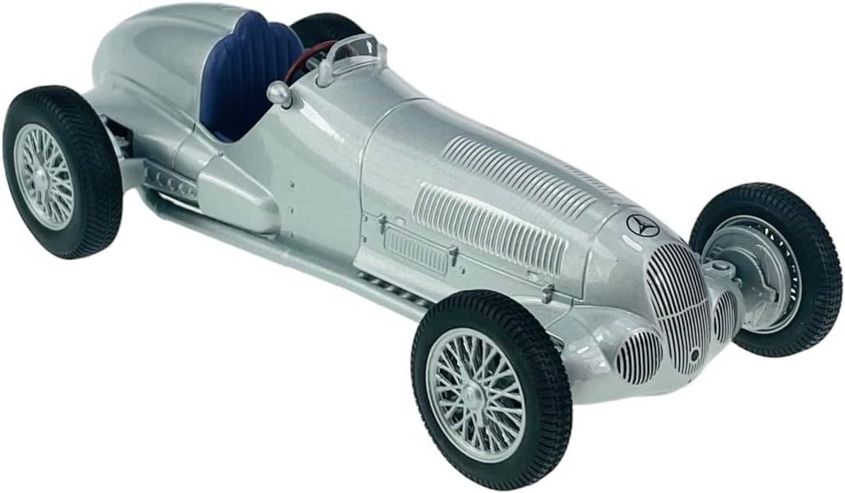Klassieke Mercedes-Benz W125 Modelauto Schaal 1:24 Metaal Zilver