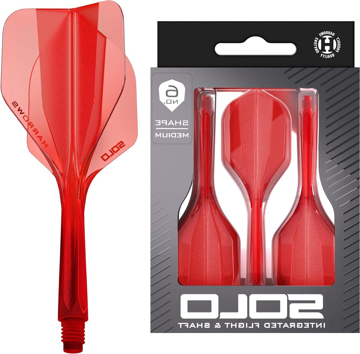 Dart Flights Assen - Geïntegreerde Vluchten - Dart Stabiliteit - Aero Core Constructie - Kort - Geel