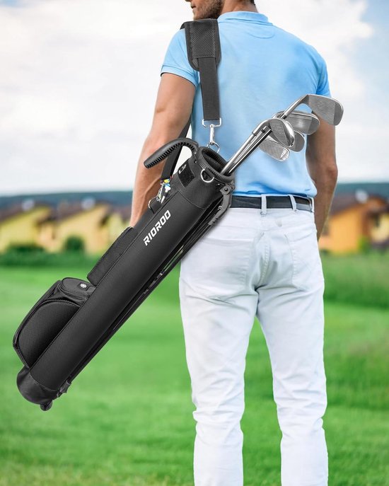 Lichte Golf Standtas met Schouderriem en 3 Vakken voor Golfbaan — afbeelding 4