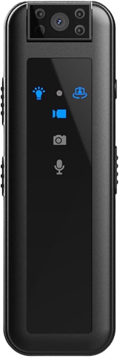 Mini Body Camera - Draagbare Recorder - Veiligheid Opnemen - 180 Graden Roterende Lens - 1080P HD - Zwart