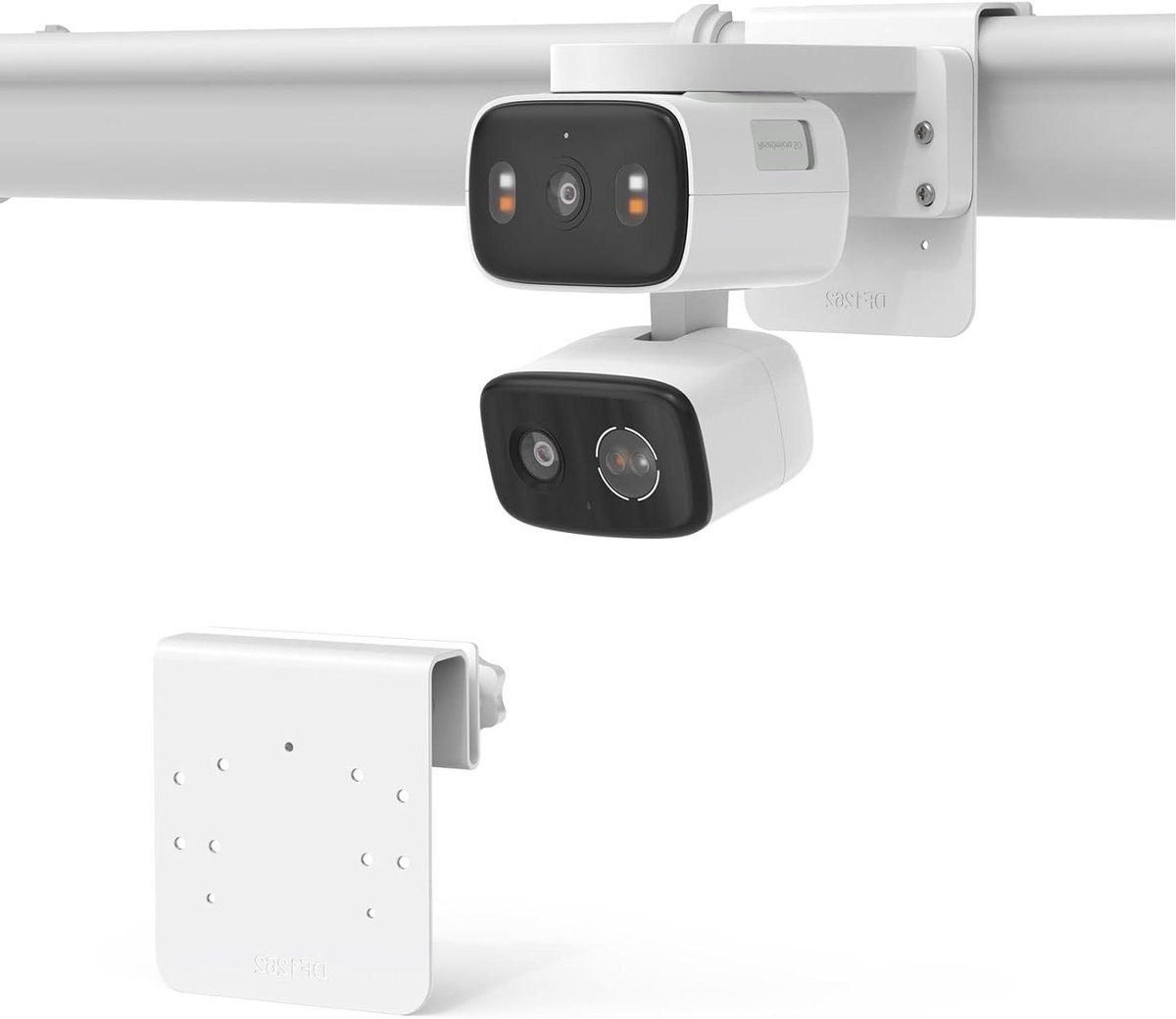 Dakgoot Camera Houder - Bevestiging Beveiligingscamera - Verbeter Beveiliging - Roestvrij Metaal - 9.5 x 9 x 6 cm - Zwart