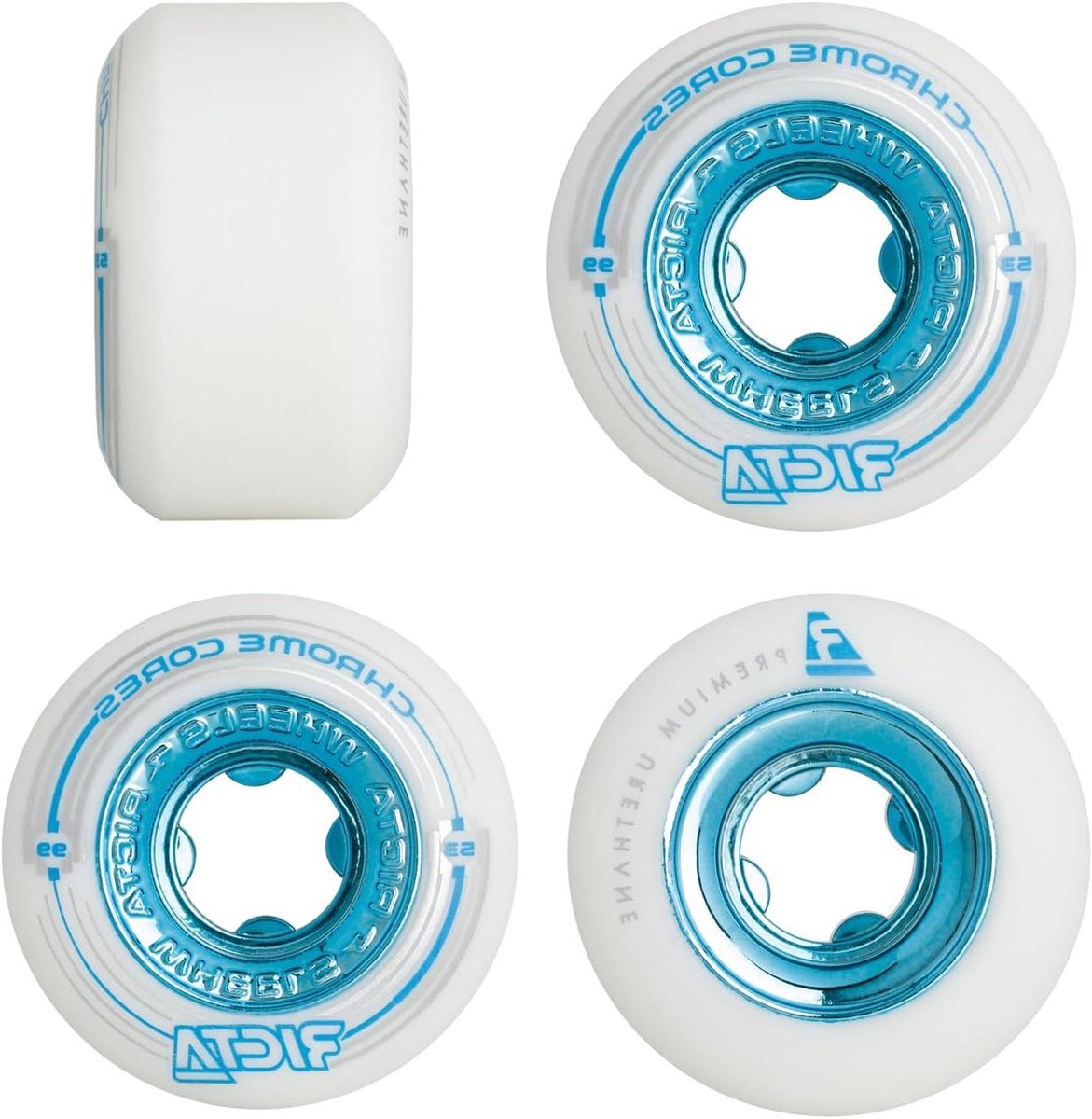 Skateboard Wielen Wielenset Skateboard Skateboarden Chrome Core 53mm 99a