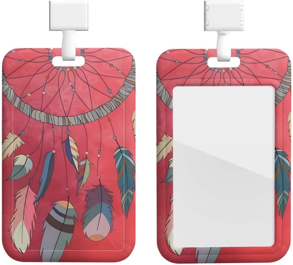 Badgehouder met Lanyard - Kaarthouder Kantoor - Identificatie Tonen - Duurzaam ABS Materiaal - 11 x 7 cm - Shaman Amulet