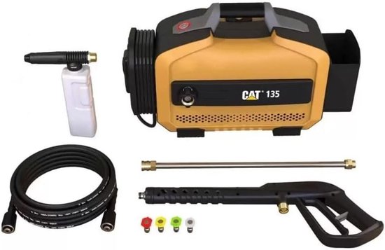 Hogedrukspuit - Power Washer - Terras Reinigen - Krachtige Reiniging - 38 x 36 x 37 cm - Grijs — afbeelding 5