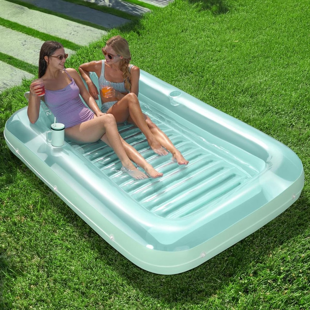 CRLYN® Tanningbed - Tanningluchtbed - Tanning Pool Bed - Licht Groen