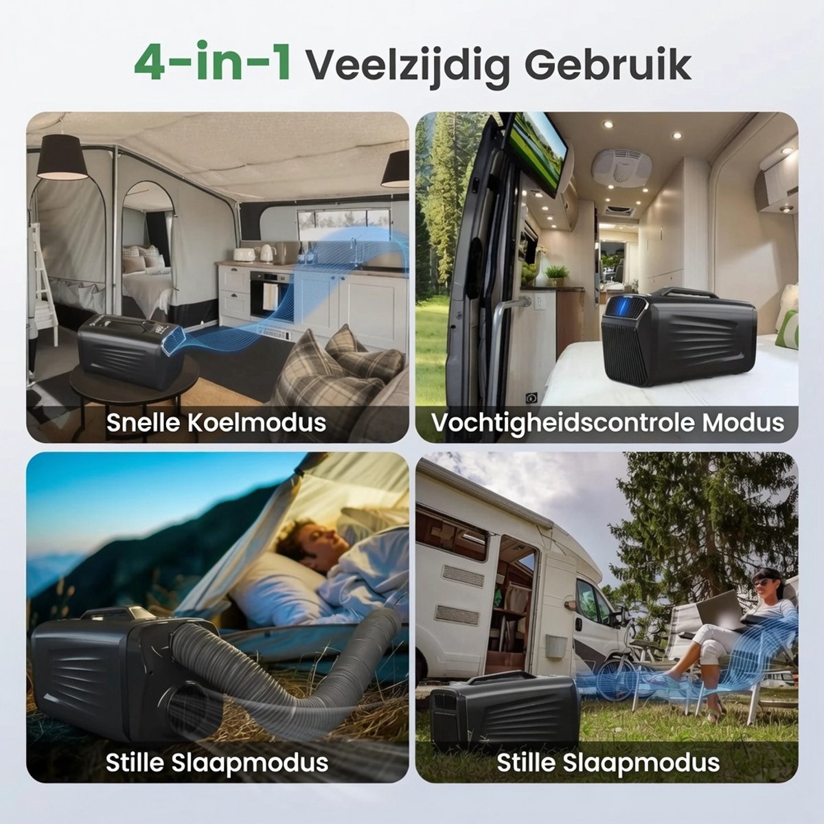Umarko Draagbare Mobiele Airco 5400 BTU – Compacte Airconditioner met R134a – Voor Camper, Tent, Vrachtwagen & Buiten — afbeelding 3