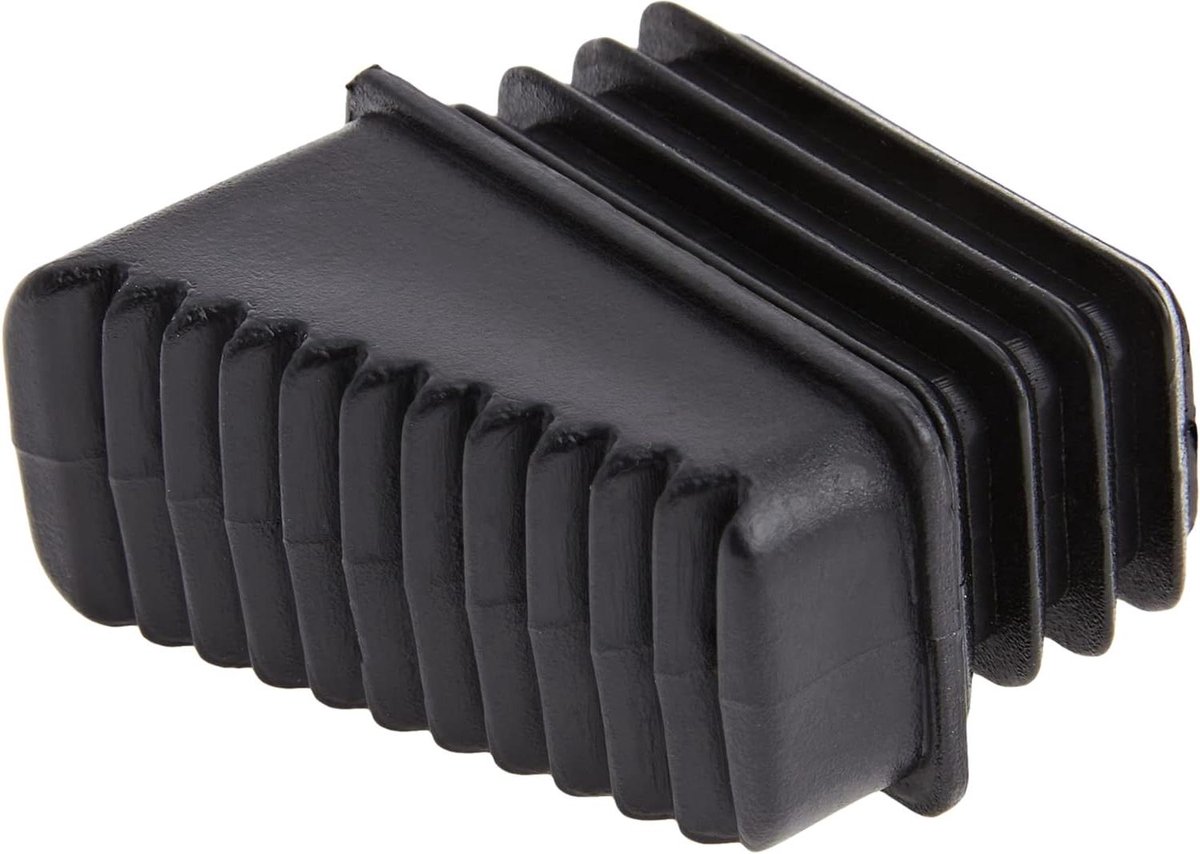Ladder Eindkappen - Ladderdoppen - Huishoudelijk Gebruik - Anti-slip Punten - 35x18x18 mm - Zwart
