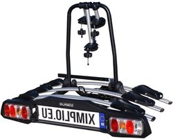 Fietsendrager Kantelbaar - Trekhaakdrager Vier - Vervoer Fietsen - Afneembare Framehouders - 3 Fietsen - Zwart