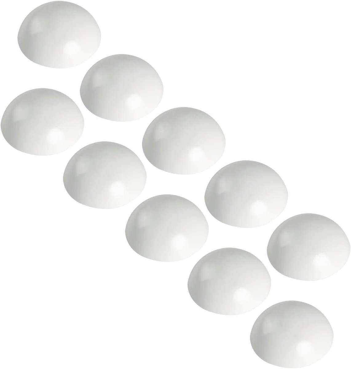 Deurbuffer Rond - Muurstopper - Muren Beschermen - Zelfklevend - 32 mm - Wit