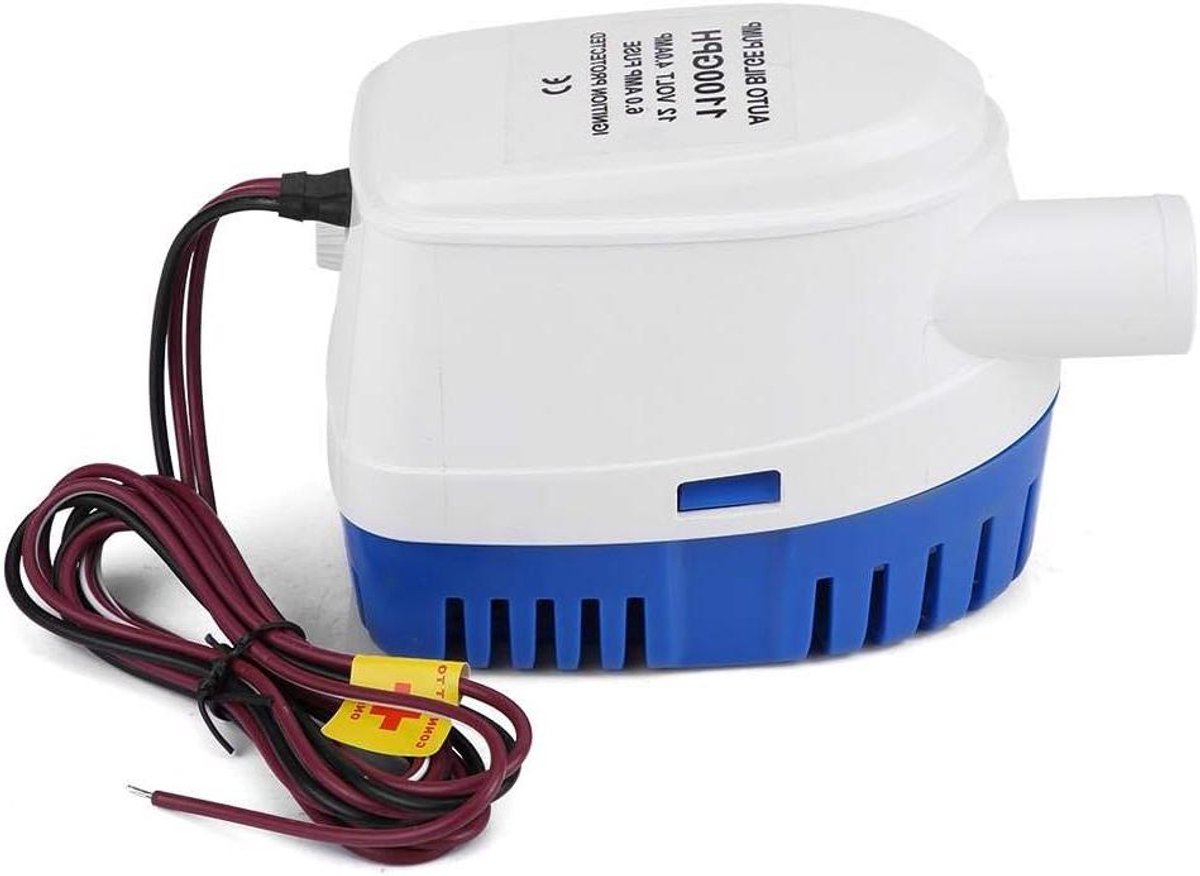 Automatische Lenspomp - Onderwater Pomp - Water Verwijderen - Ingebouwde Vlotterschakelaar - 1100 GPH - Wit Blauw