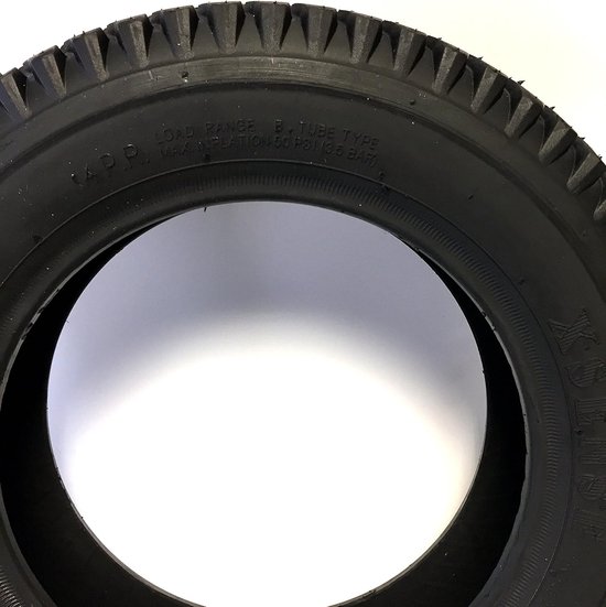 Rolstoelbanden 3.00-8, 4PR, zwart, krachtig blokprofiel, stabiele constructie, geschikt voor diverse scooters, elektrische rolstoelen — afbeelding 2
