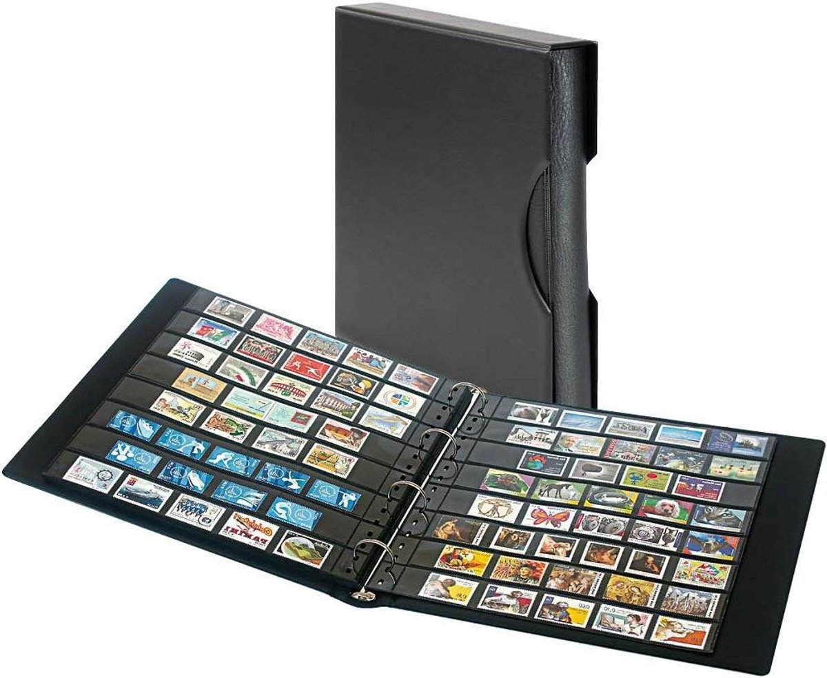Album Set - Opbergmap met Hoezen - Verzamelobjecten Opbergen - Inclusief 20 Invoegbladen - 305 x 317 mm - Zwart