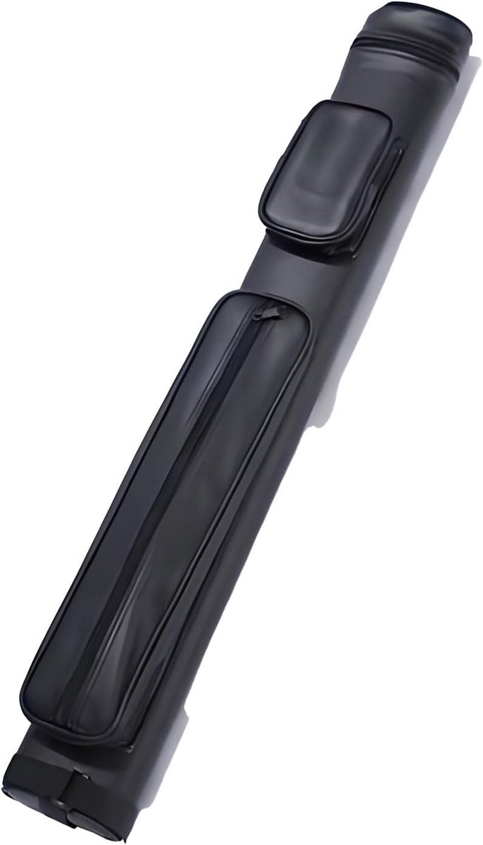 Biljartkeu Tas - Poolkeu Houder - Biljart Accessoires - Stevig PU Leer - 4 of 6 Gaten - Zwart — afbeelding 3