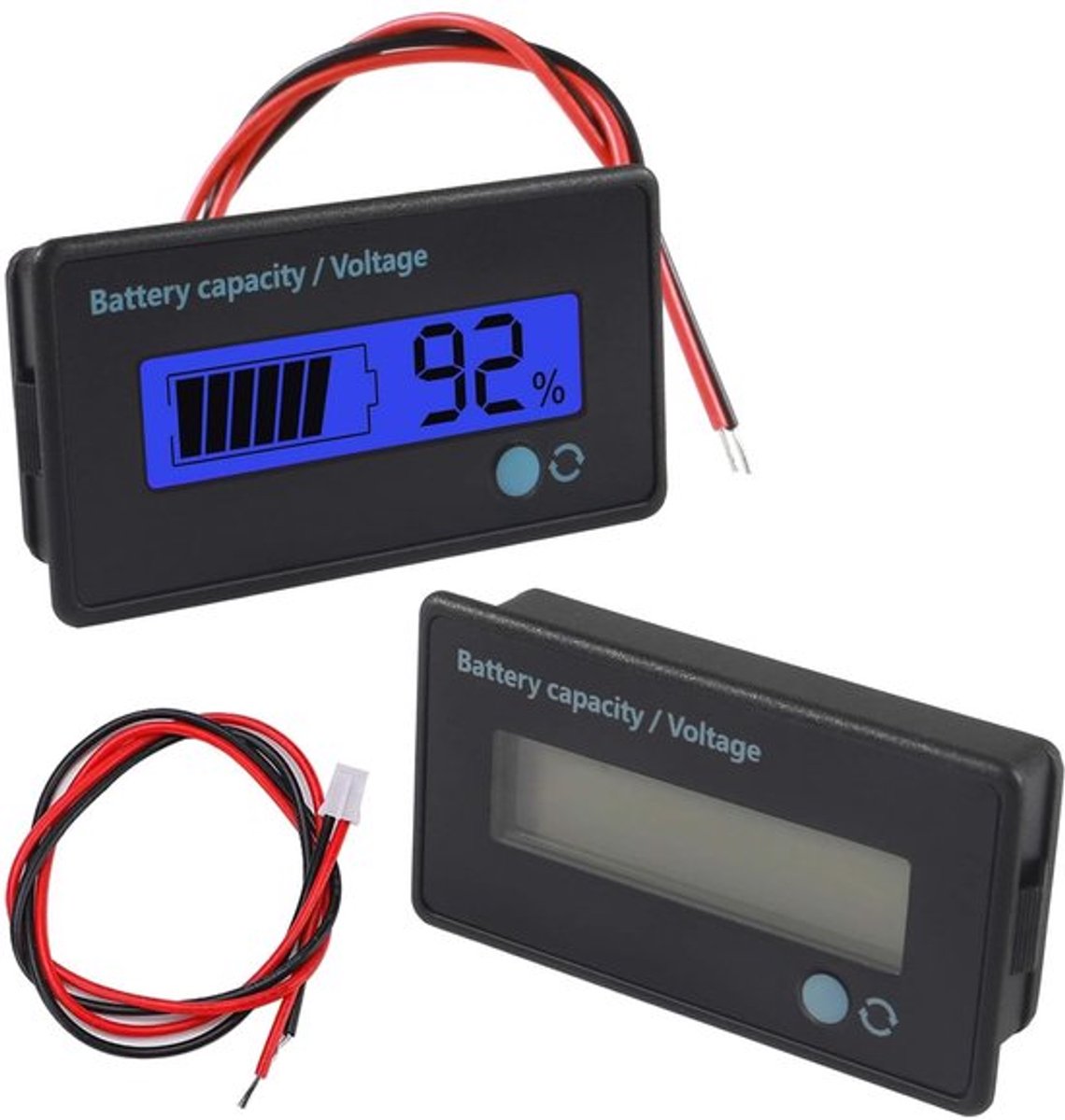 SPHProducts - Batterijmeter - Spanning - Waterdichte pvc-display