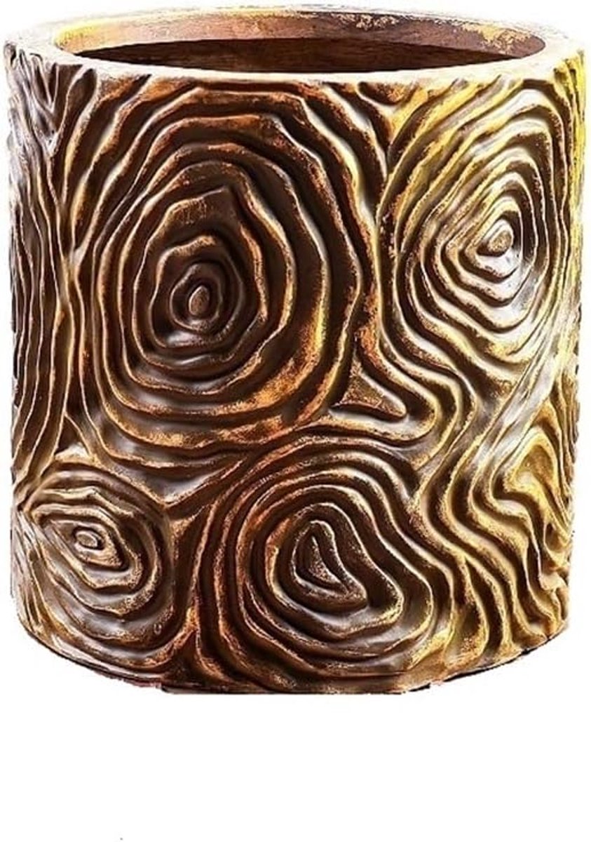 Vintage kunstlamp luxe bloempot huis grote staande winkelgalerij binnen woonkamer decoratie plantenpot(Brown)