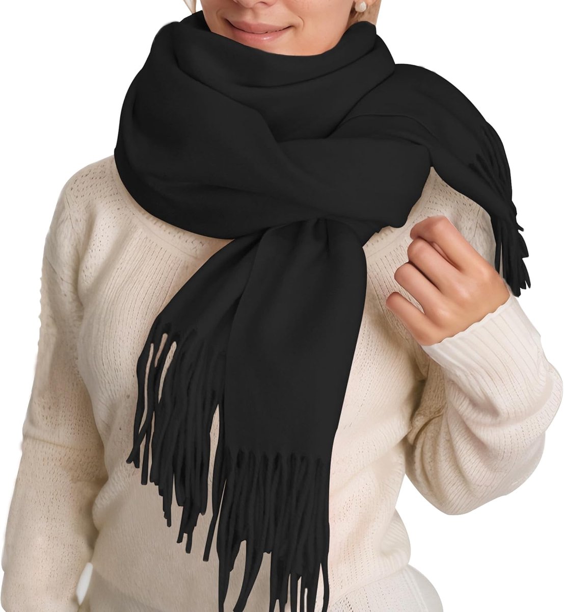 ehsbuy Verjaardag Gifts voor vrouwen Kasjmier Winter Sjaal voor vrouwen Grote zachte warme sjaals Pashmina Sjaals en wraps voor Kerstmis Wedding 's avonds