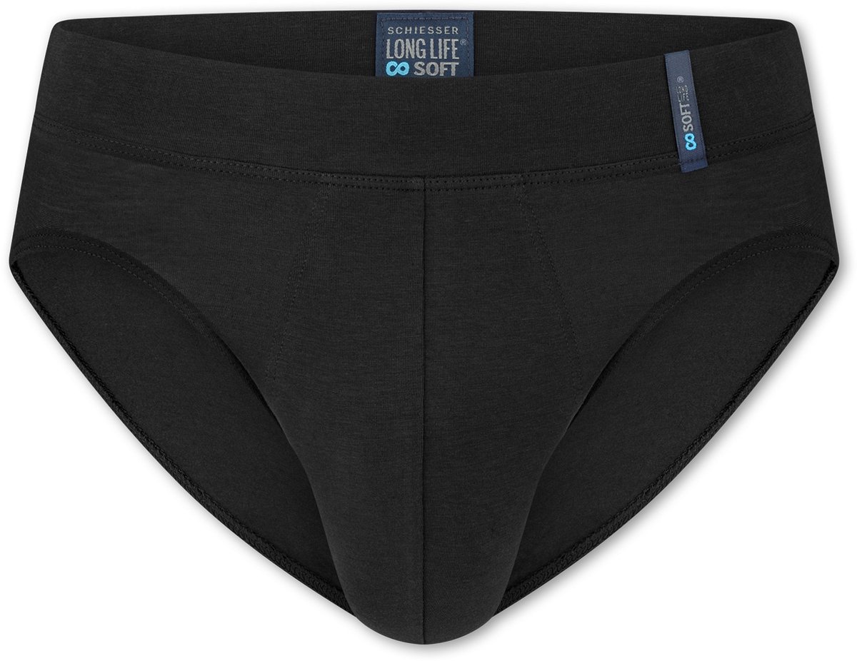 SCHIESSER Long Life Soft slip (1-pack) - heren rio slip blauwzwart
