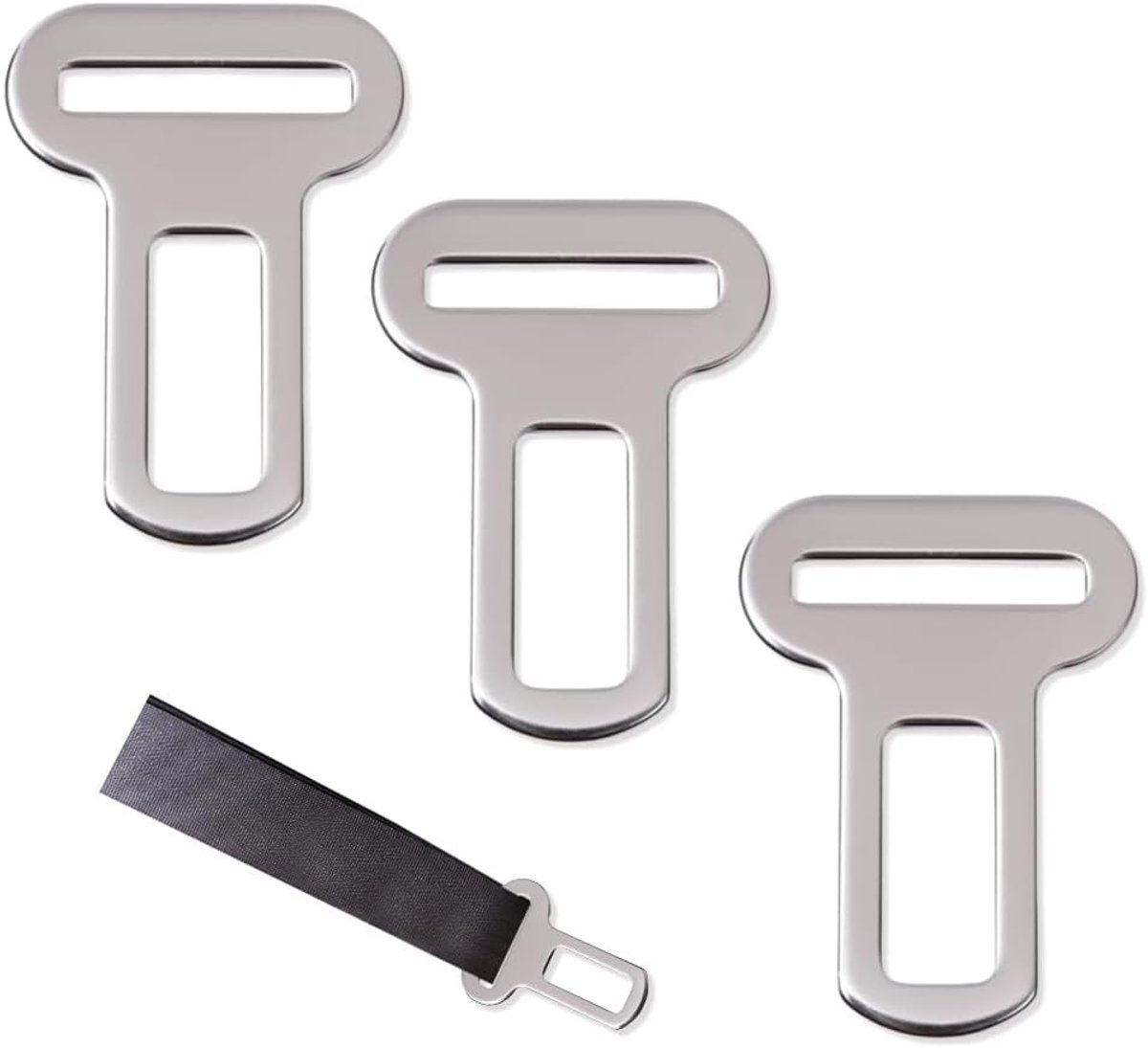 3 stuks veiligheidsgordelblokken voor auto, veiligheidsgordeladapter voor honden, veiligheidsgordelaccessoires, gesp voor autogordels, metalen connector voor huisdieren