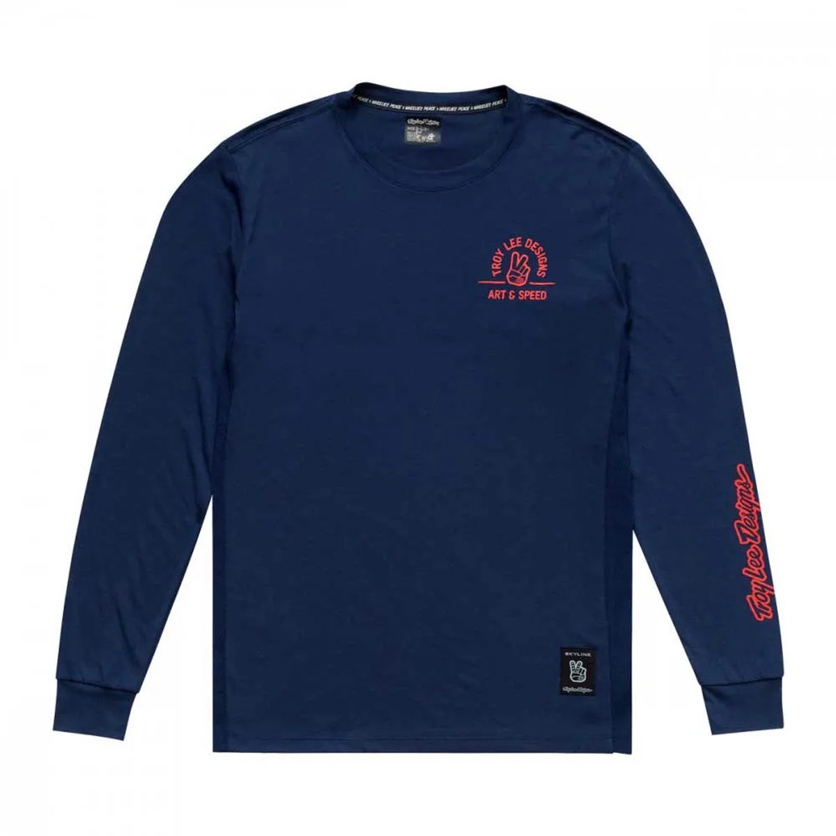 Troy Lee Designs Skyline Ride T-shirt Met Lange Mouwen Man Midnight
