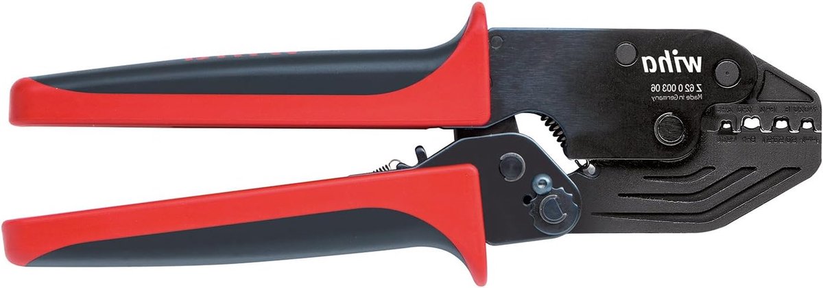 Krimptang - Tang Gereedschap - Elektrische Installaties - Automatische Krimpkacht - 220 mm - Zwart