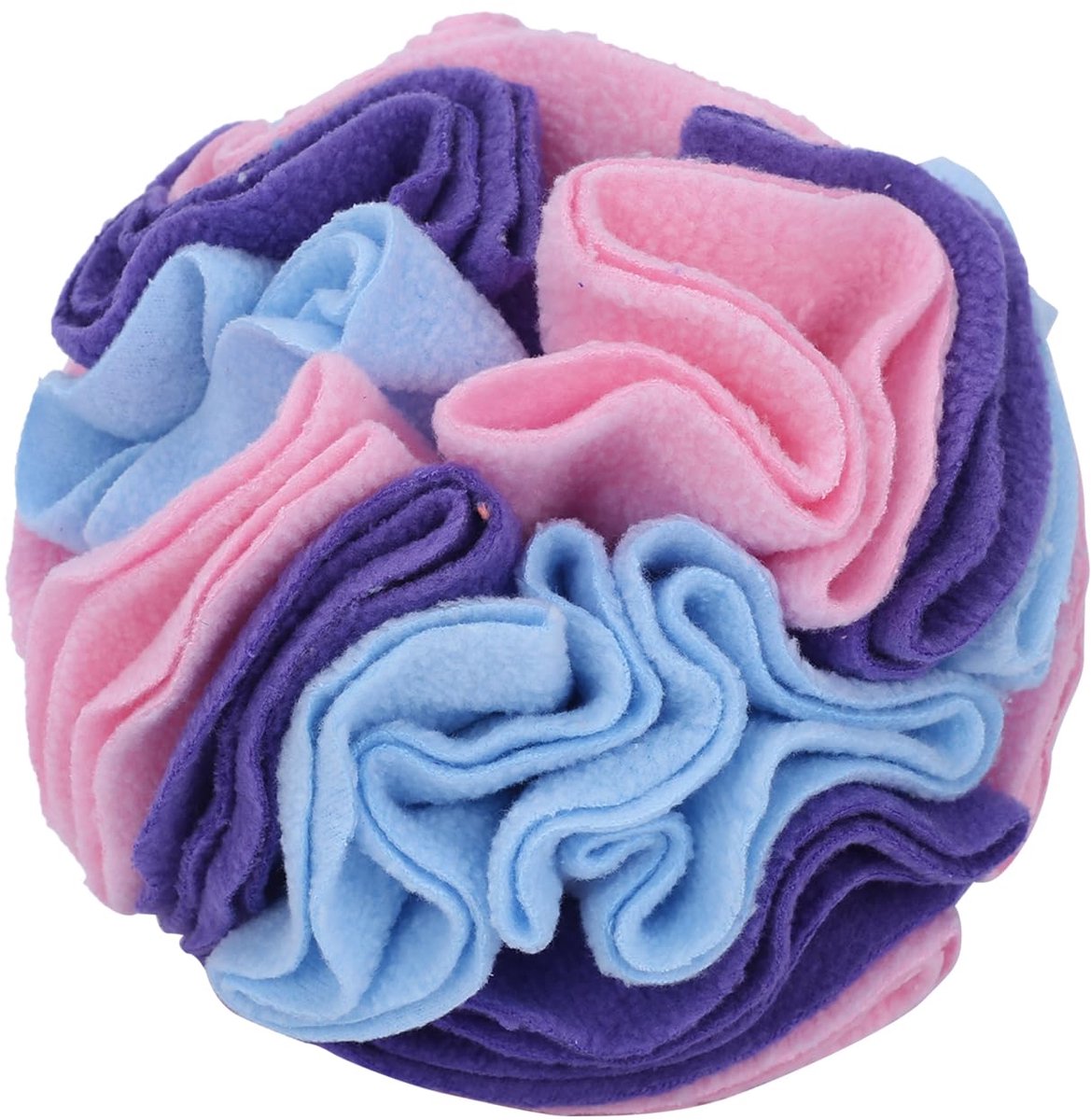 Knuffelbal voor honden, interactief snuffelspeelgoed, diameter 15 cm/20 cm, wasbaar hondenspeelgoed, intelligentie speelgoed voor kleine, middelgrote honden en huisdieren (macaron-kleur, 7,9