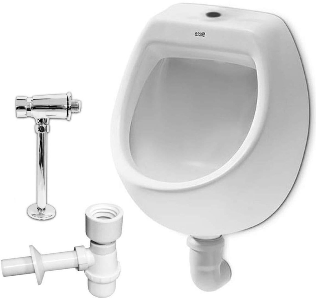 Mini Urinoir - Wandurinoir Pissoir - Badkamer Inrichting - Gesloten Spoelrand - 9 kg - Wit