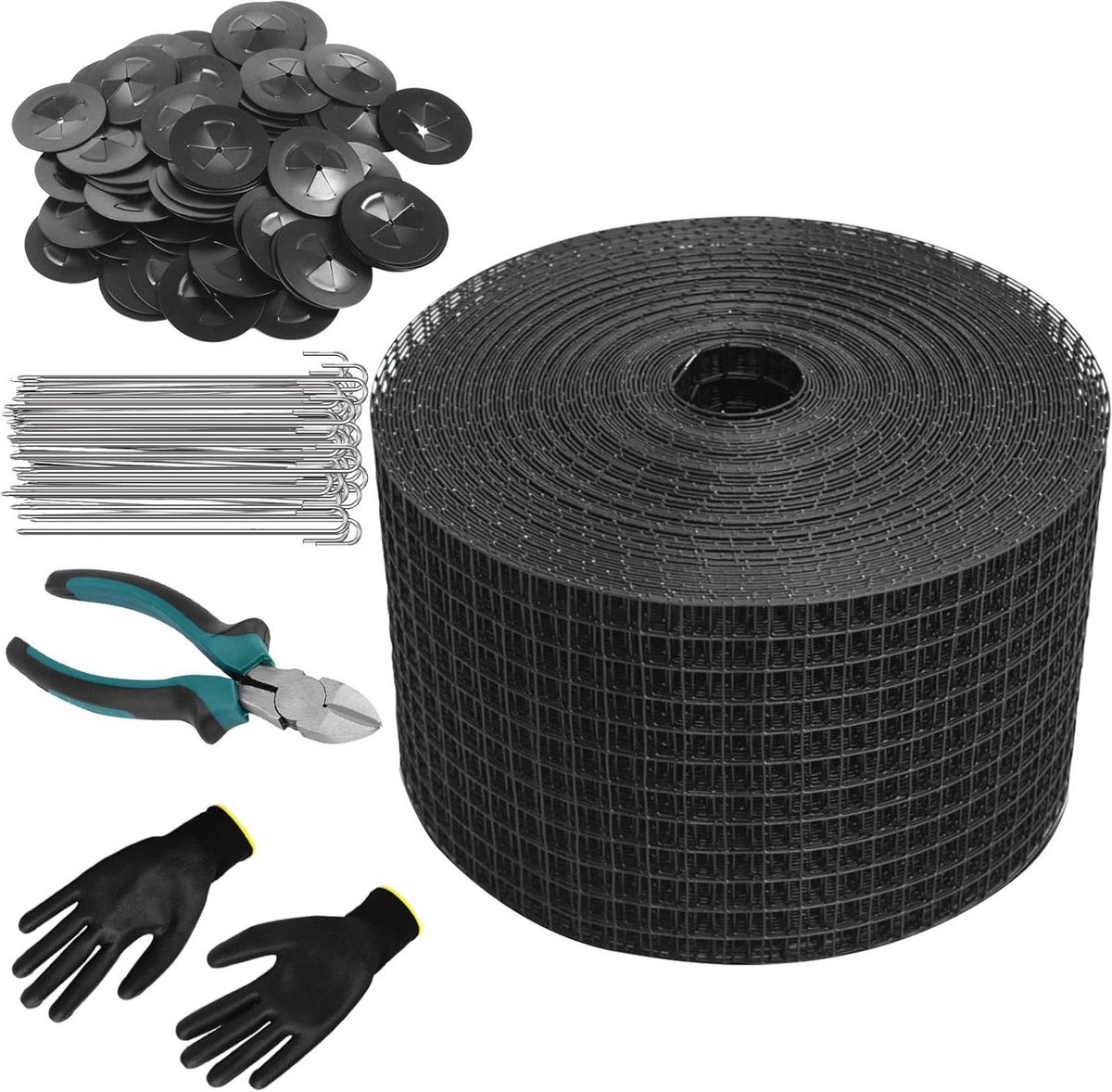 Solar Paneel Bescherming - Vogelwering Solar - Dieren Weghouden - Verzinkt Staal - 15cm x 15m - Zwart
