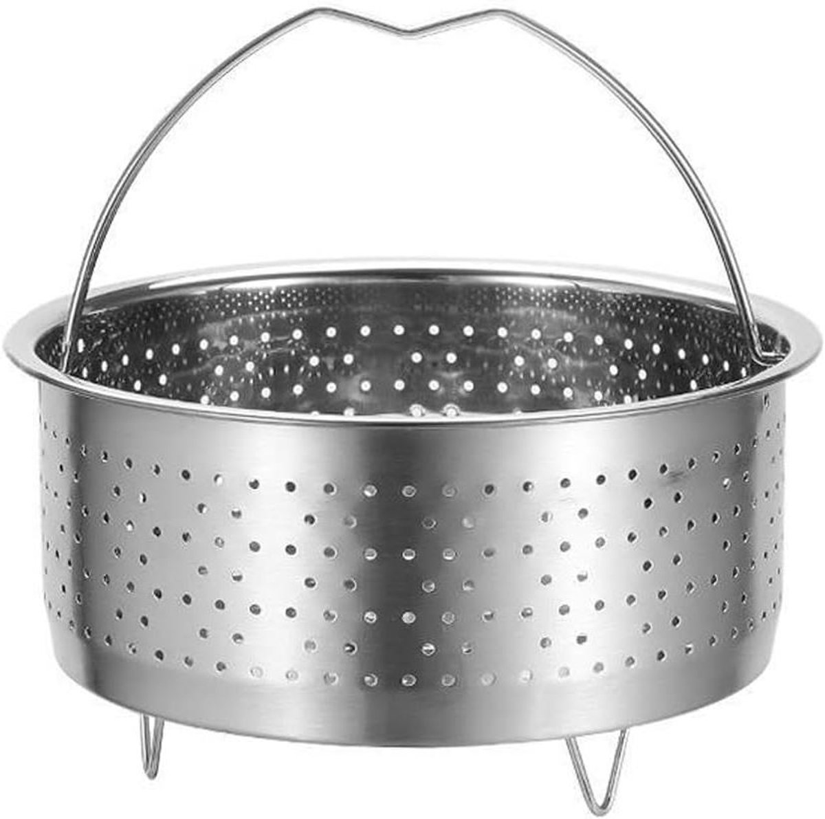 Stoommand - Kookmand - Gezond Koken - Food Grade Staal - 22 cm - Zilver