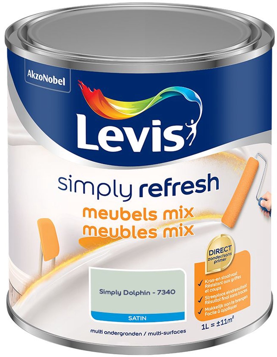 Levis - Simply Refresh Meubels Satin Mix - Simply Dolphin - Mengverf - 1 L