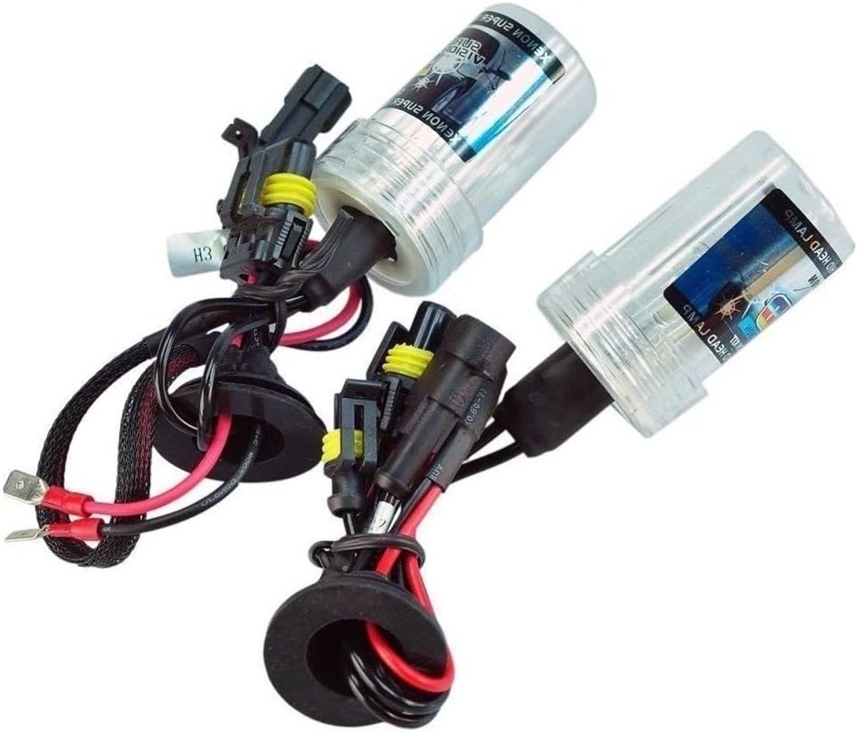 Xenon Koplamp Set - HID Lampen - Veiliger Rijden - Hoge Helderheid - H1 55W - 6000K Wit
