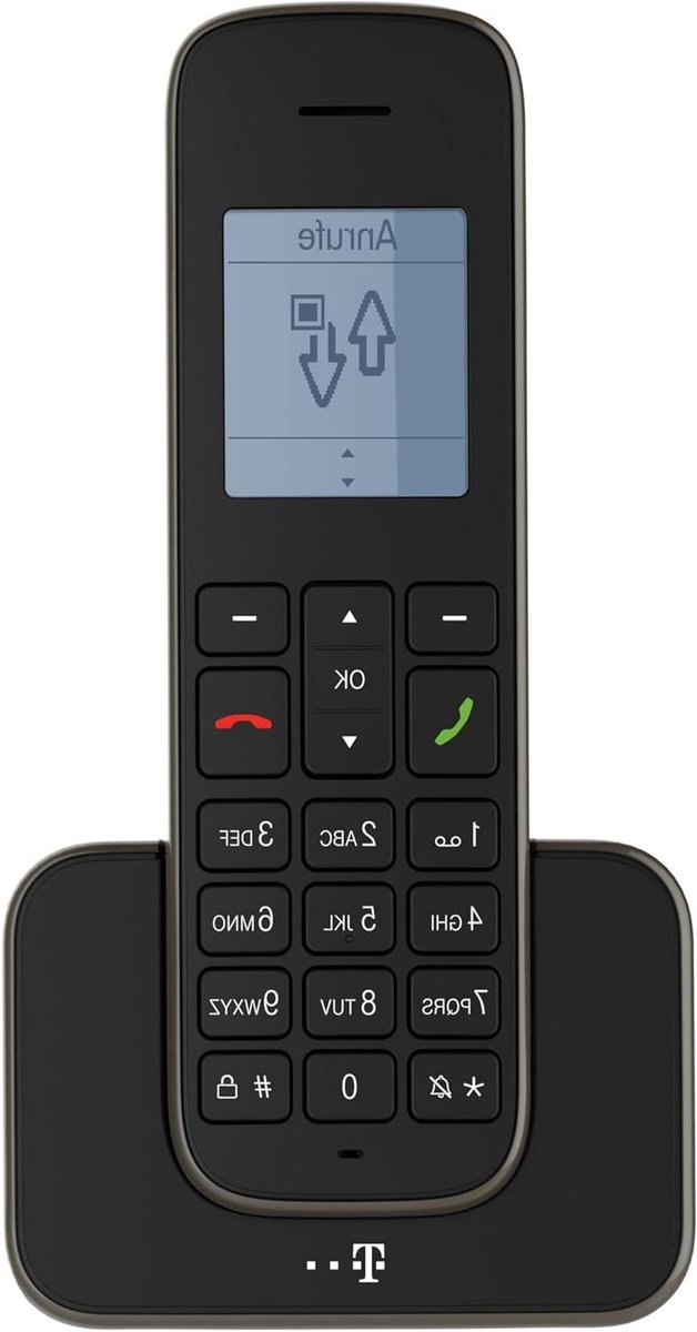 Draadloze Telefoon - DECT Huistelefoon - Bellen Thuis - Stralingsarm Ontwerp - 245 Uur Standby - Zwart