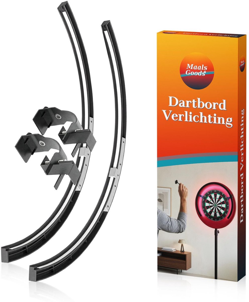 Maals Goods® Dartbord Verlichting LED – Ringverlichting Dartbord – Schaduwvrij Licht – Dart Accessoires – Geschikt voor Thuis en Competitie