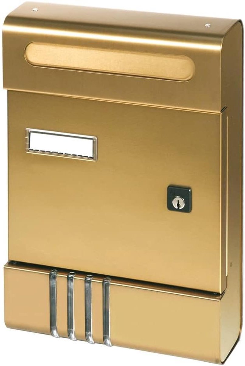 Brievenbus Muurbevestiging - Postbus Buiten - Brieven Ontvangen - Gelakt Gietijzer - 20 x 7 x 29 cm - Antraciet