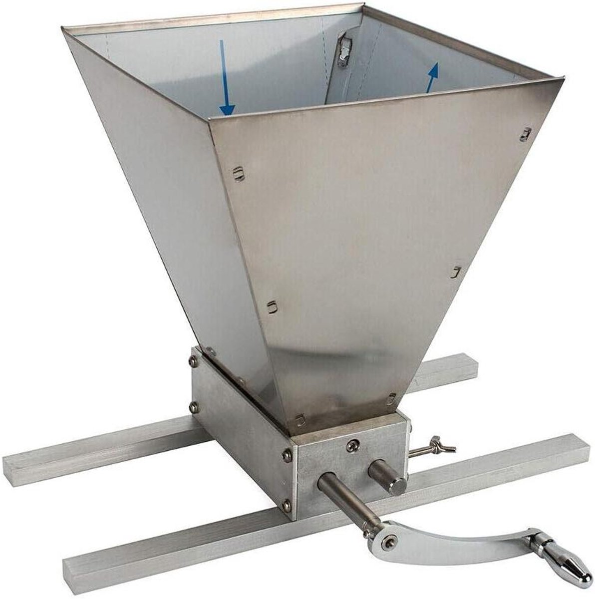 Graanmolen Handmatig - Huishoudelijke Molen Schrootmolen - Granen Malen - Dubbele Verstelbare Walsen - 8 lbs/minuut - Brons