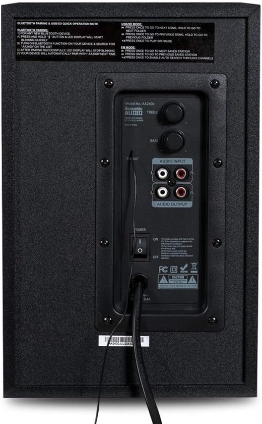 Surround Sound Systeem - Multimedia Speakerset - Home Entertainment - LED Display - 200 Watt - Zwart — afbeelding 5