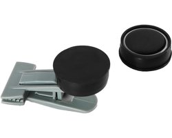 Zeewier Voederclip - Voerclip Aquarium - Vissen Voeren - Sterk Magnetisch - Tot 15 mm Glasdikte - Zwart Wit