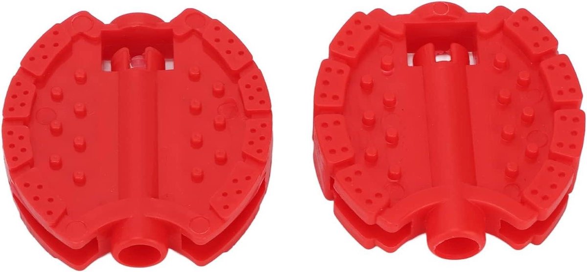 Kinder Fiets Pedaal - Kinder Tricycle Pedaal - Veilig Fietsen - Duurzaam Plastic Materiaal - 9/16 Zoll - Rood