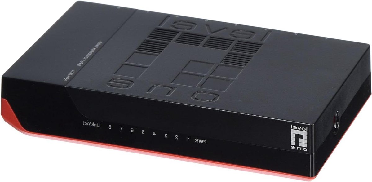 Ethernet Switch - Netwerk Switch LAN Hub - Netwerk Uitbreiden - 8 Poorten - 14.1 x 8.5 x 2.7 cm