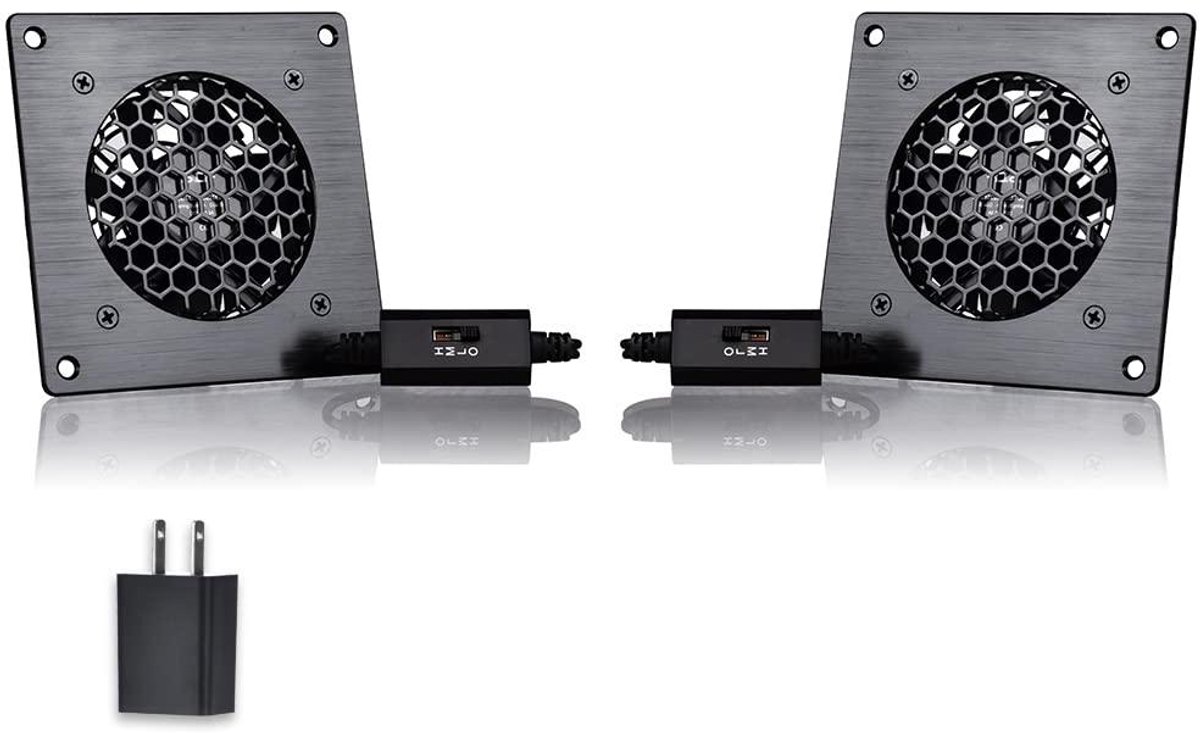 USB Ventilator Set - Koelventilator Systeem - Kasten Koelen - Instelbare Snelheid - 80MM - Zwart