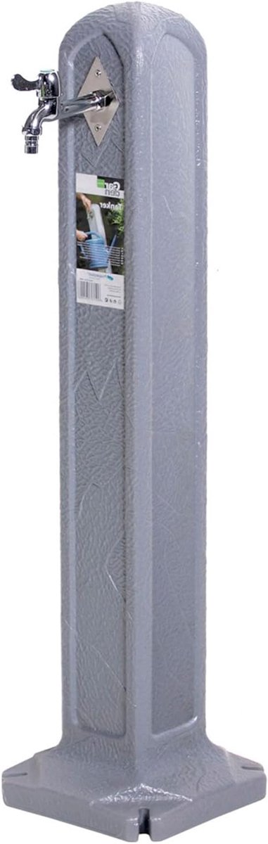 Decoratieve Kraan - Tuinkraan Fontein - Water Geven - Comfortabele Hoogte - 90 cm - Grijs