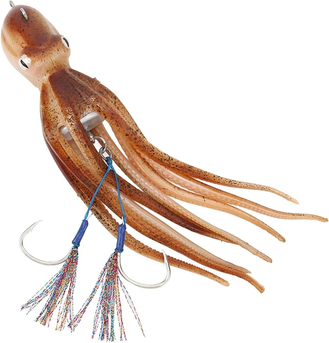 Octopus Kunstaas - Inktvis Lokaas - Zeevissen - Levensechte Zwemactie - 300g - Meerkleurig