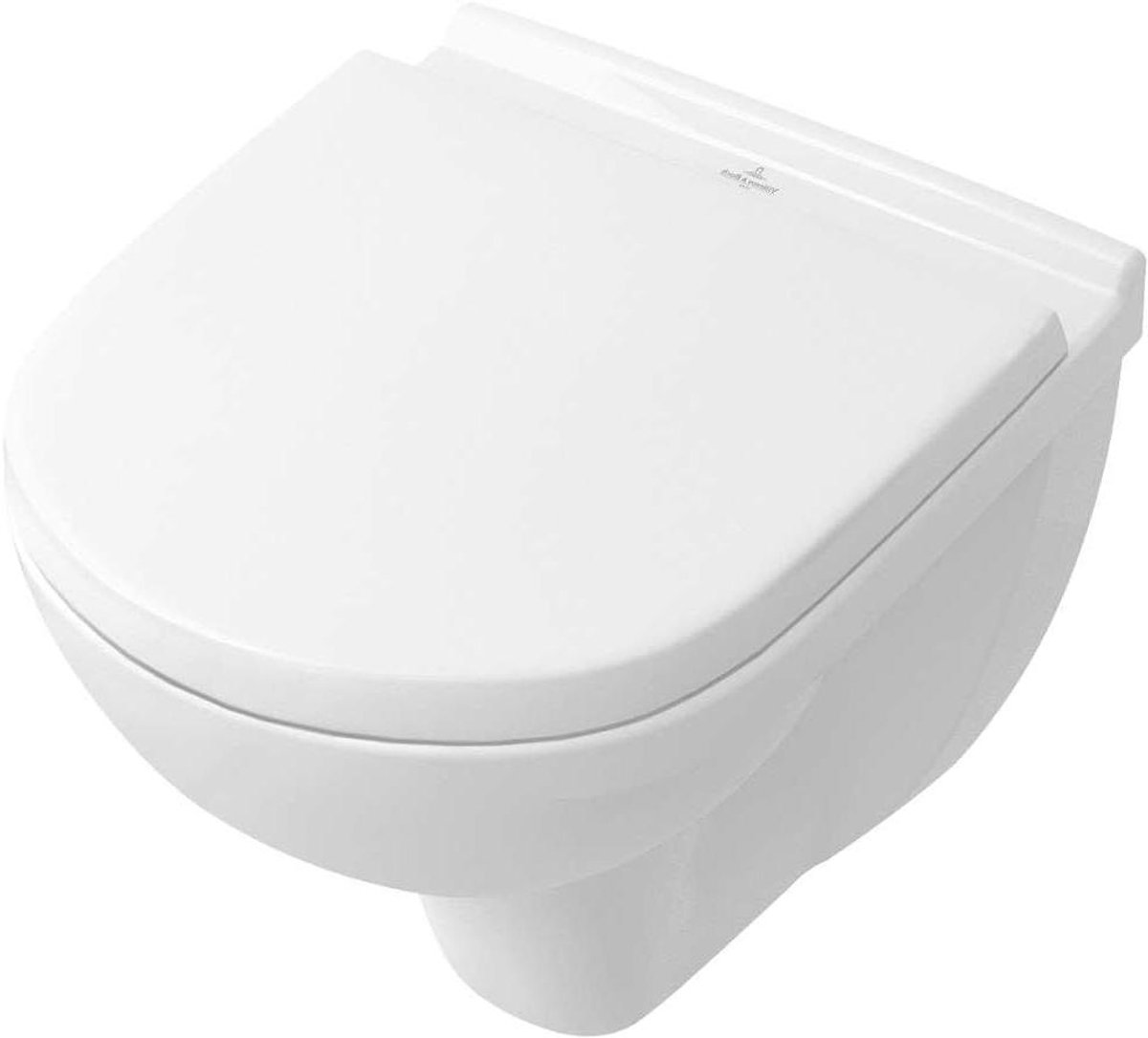 Compacte onderrijhellende toiletpot met holle bodem, 36x49 cm