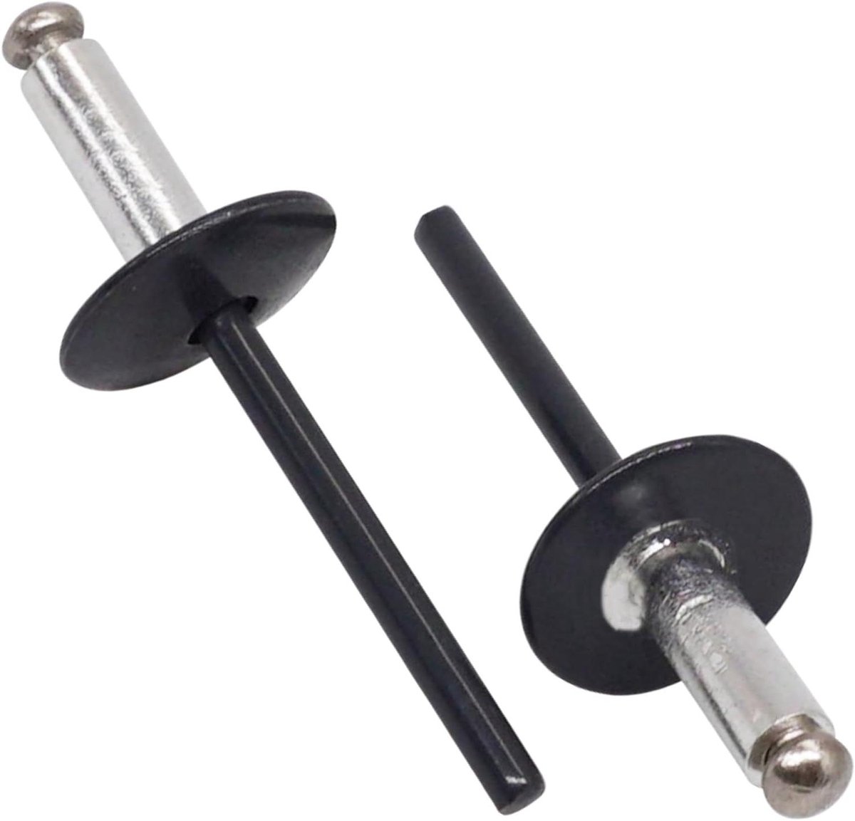 Aluminium Blindklinknagels - Klinknagels met Flens - Materiaal Bevestigen - Grote Flens - 48 x 16 mm - Antracietgrijs