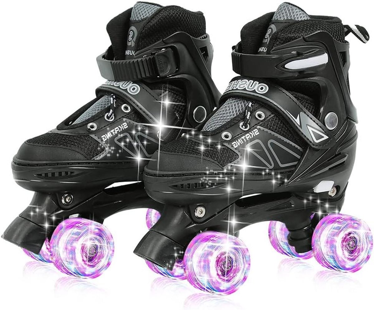 Verstelbare Rolschaatsen Skates Kinderen Buiten Spelen Lichtgevende Wielen