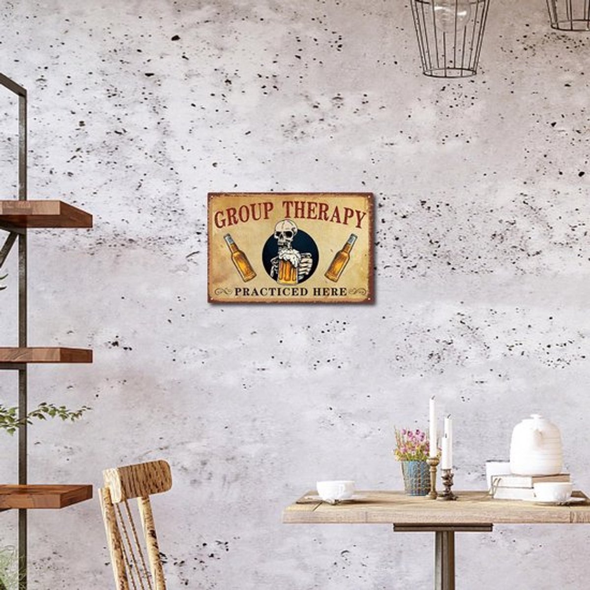 Store_9 - Vintage metalen blikken bord - Retro wanddecoratie