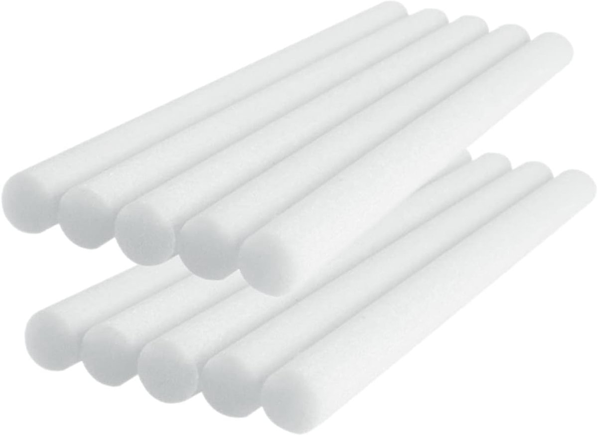 10 Stuks Essentiële Navulling Diffuser Essentiële Olie Diffuser voor Auto Riet Diffuser Sticks Luchtbevochtiger Katoen Component Wit Reizen